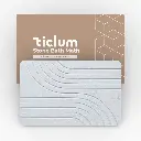 Alfombra de bany de diatomita gris clar · Assecament ràpid i antilliscant